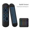 MRSVI Air Mouse Fernbedienung M5 Kabellos 2.4G & Bluetooth Mit 7 Farben Hintergrundbeleuchtung Gyroskop Tastatur für Smart Android TV Box, PC