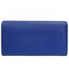 BVLGARI Flap Bicolor Be zero one leather Purse blue leather mens Used