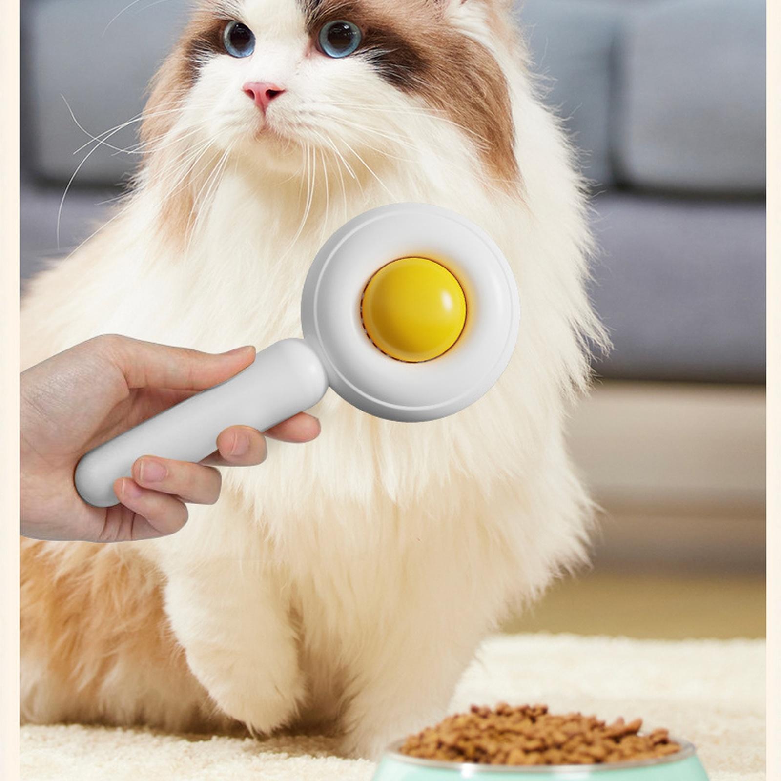 

Self Cleaning Slicker Brush for Dogs Cats Hair Remover Grooming Comb one size білий