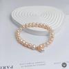 Elegant 2025 Lightweight Freshwater Pearl Bracelet for Women: Elastic Cord with Xiaomi Beads, Fade-Resistant, Luxurious Niche Design.