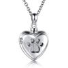 MANBU 925 Sterling Silver Cremation Jewelry for Pet Ash - Memorial Ash Pendant Urn Necklace for Dog Cat Women Remembrance Keepsake Gift for Loss of