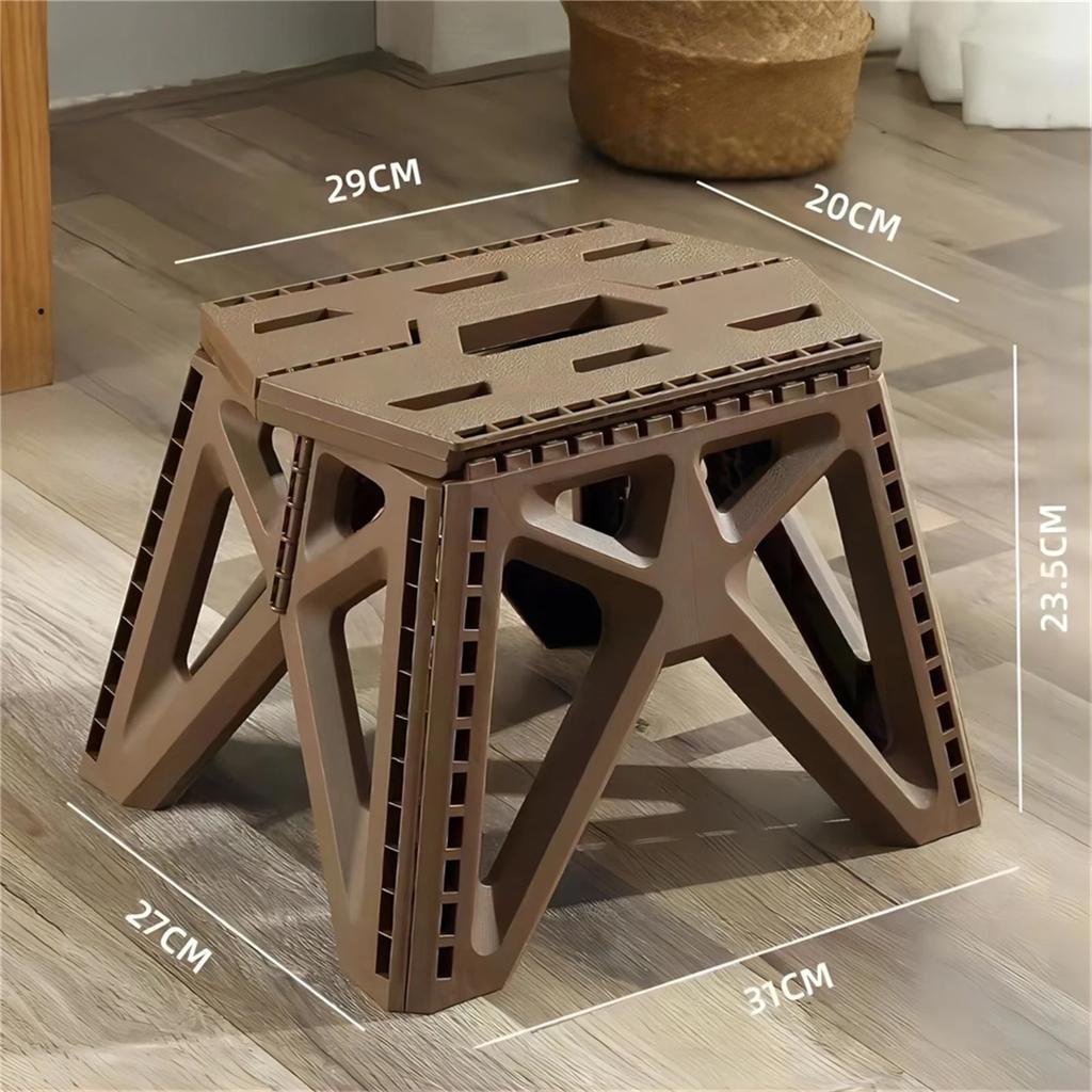 Outdoor Portable Folding Stool High Load-bearing Handle Design Durable Mini Chair Fishing Stool Square Stool Maza Camping Stool