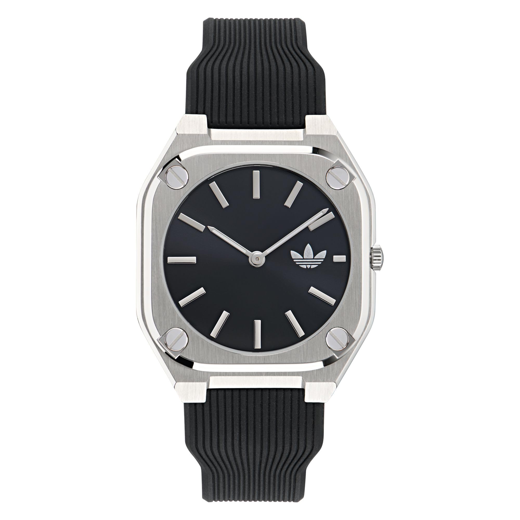 

adidas Fashion Quartz Watch 5 ATM Water Resistant Acrylic Black Dial AOFH24002 Men s