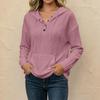 Women's Color Oversized Long Sleeve Hoodie with Pockets for Casual Everyday Wear