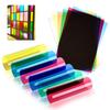 Folie PVC Transparentă DIY A4 Film Transparent Plastic Filtru Lumină Gel Celofan Colorat Hârtie Plastic Film Transparent Decorativ