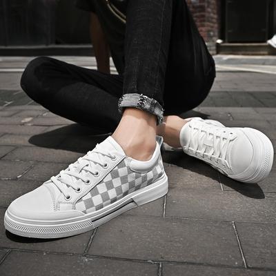 Top Layer Leather Men's Shoes New Men's Casual Shoes Men's Versatile Fashionable Shoes Summer Thin Breathable Easy Wear Borad Shoe