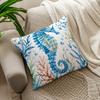 1pcs Blues Sea Life Pattern Cushions Pillowcase Polyester Cushion Cover Throw Pillow Pillowcover Home Car Sofa Decor