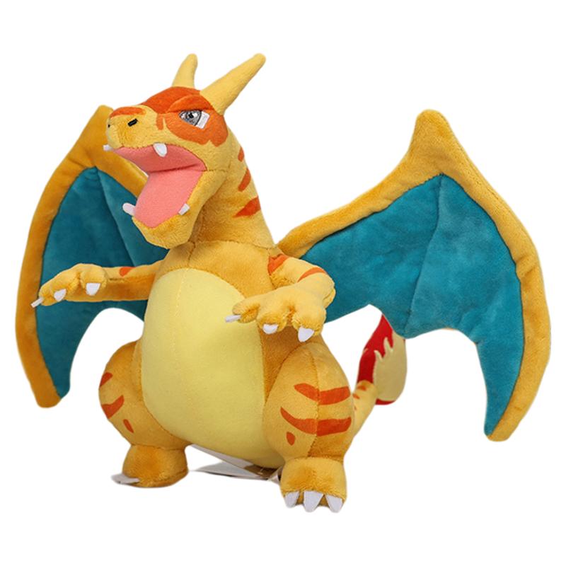 9 New Pokemon Plush Charizard Patterns Fuse Dragon Stuffed Toy Soft Doll Gift золотой