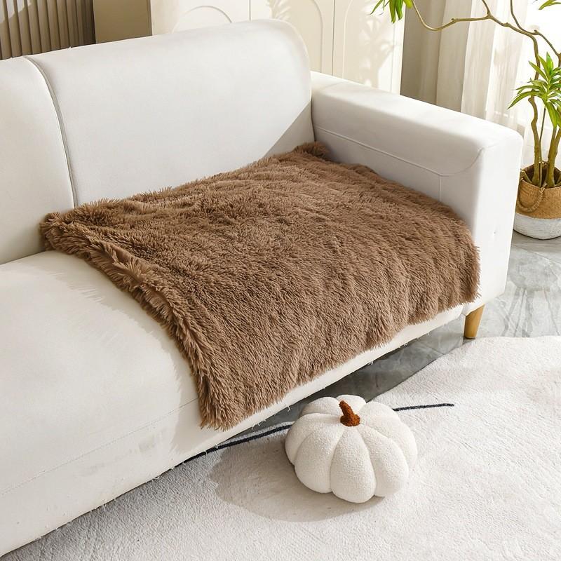 Puppy Pet Dog Cat Plush Fabric Blanket Bed Soft Fluffy Warm Throw Sofa Pad Mat