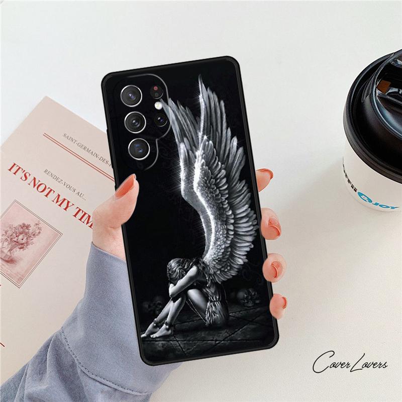 Guardian Angels Phone Case For Samsung Galaxy S24 S25 S23 S22 Ultra Note 10 20 Plus S20 S21 FE Cover