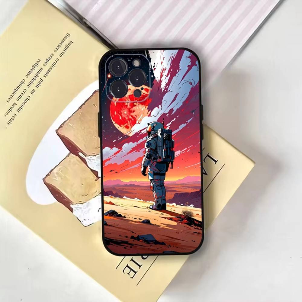Game O-Outer Wilds Phone Case For iPhone17,16,15,14,13,12,11 Plus,Pro Max,Soft Black Cover