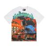 25SS Grensoverschrijdend Meichao Godspeed Schedel Rockband Basketbal Retro Korte Mouw T-shirt Koppels Dezelfde Stijl