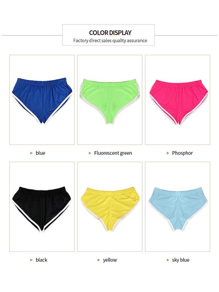 060# New Summer Women's European American Fashion Sexy Elastic Running Shorts Yoga Pants
