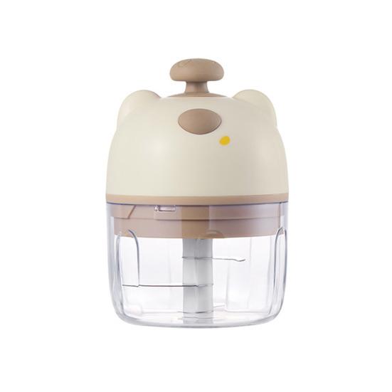 Electric Garlic Chopper with Stainless Steel Blades Mini Food Processor for Mincing Purees Portable Kitchen Gadget for Home Camping Travel