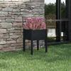 VidaXL Planter Black 50x50x70 Cm Solid Pine Wood