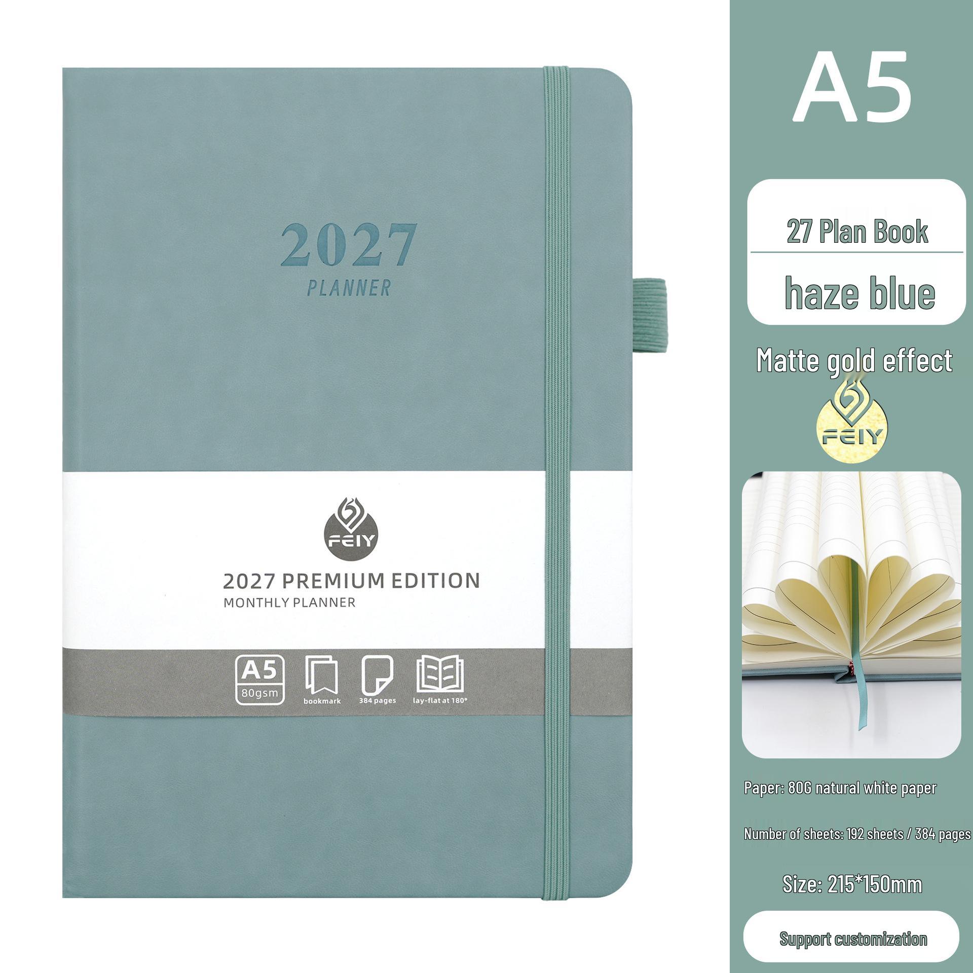 2027 A5 Calendar & Planner: English Schedule Book for Self-Discipline & Efficiency A5