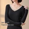 2025 Women's Seamless V-neck Body Shaping Thermal Underwear Set for Autumn/Winter