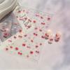 Süßer Gelee Rote Kirsche Nagelkunst Aufkleber Prägung Mädchen Frauen Selbstklebend Nagelaufkleber Neujahr Weihnachten Maniküre Abziehbilder Geschenk
