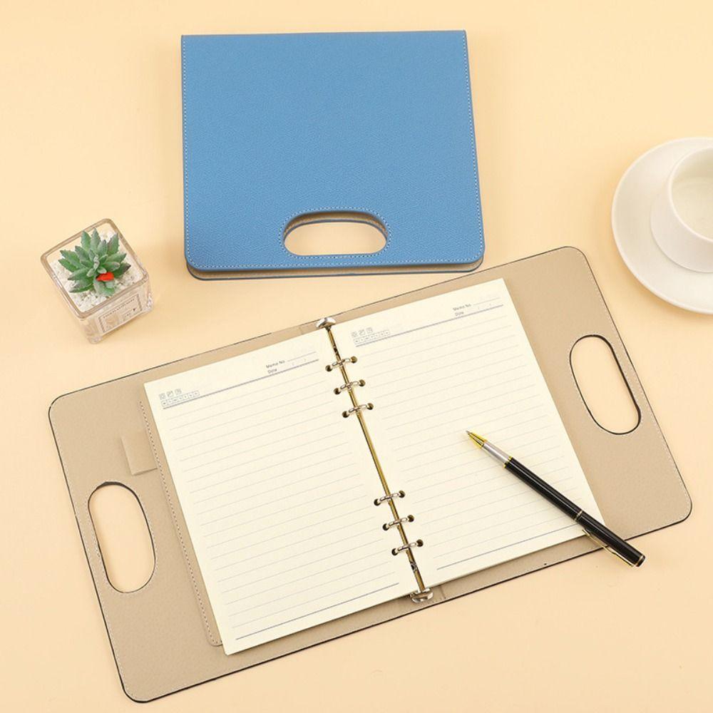 To Do List Loose Leaf Notebook PU Leather Memo Book 100 Sheets A5 Notebook  Students