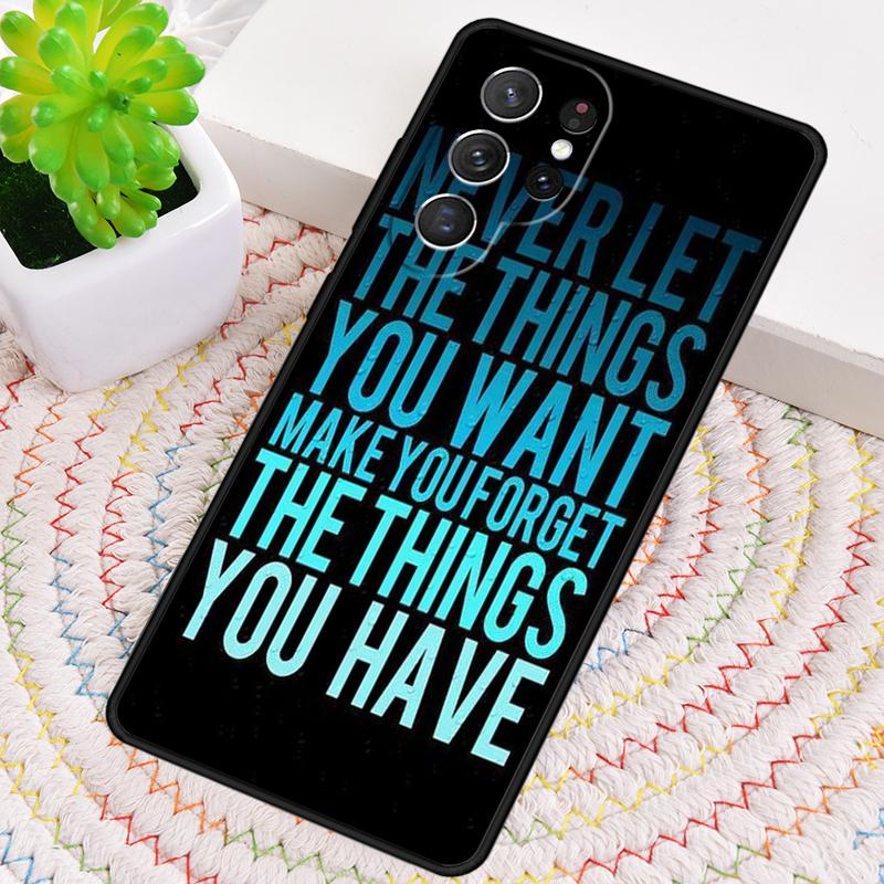 Never Forget To Make A Life Silicone Phone Case For Samsung Galaxy note 10 pro S26 S25 S24 S23 S22 S21 Plus S25Ultra Capa Cover