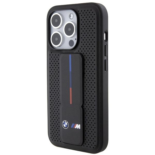 Bmw Bmhcp15Lgspprk Iphone 15 Pro 6.1 Czarny/Black Hardcase Grip Stand Smooth & Perforated