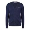 Maison Kitsuné Unisex Adult Embroidered Patch Wool Cardigan