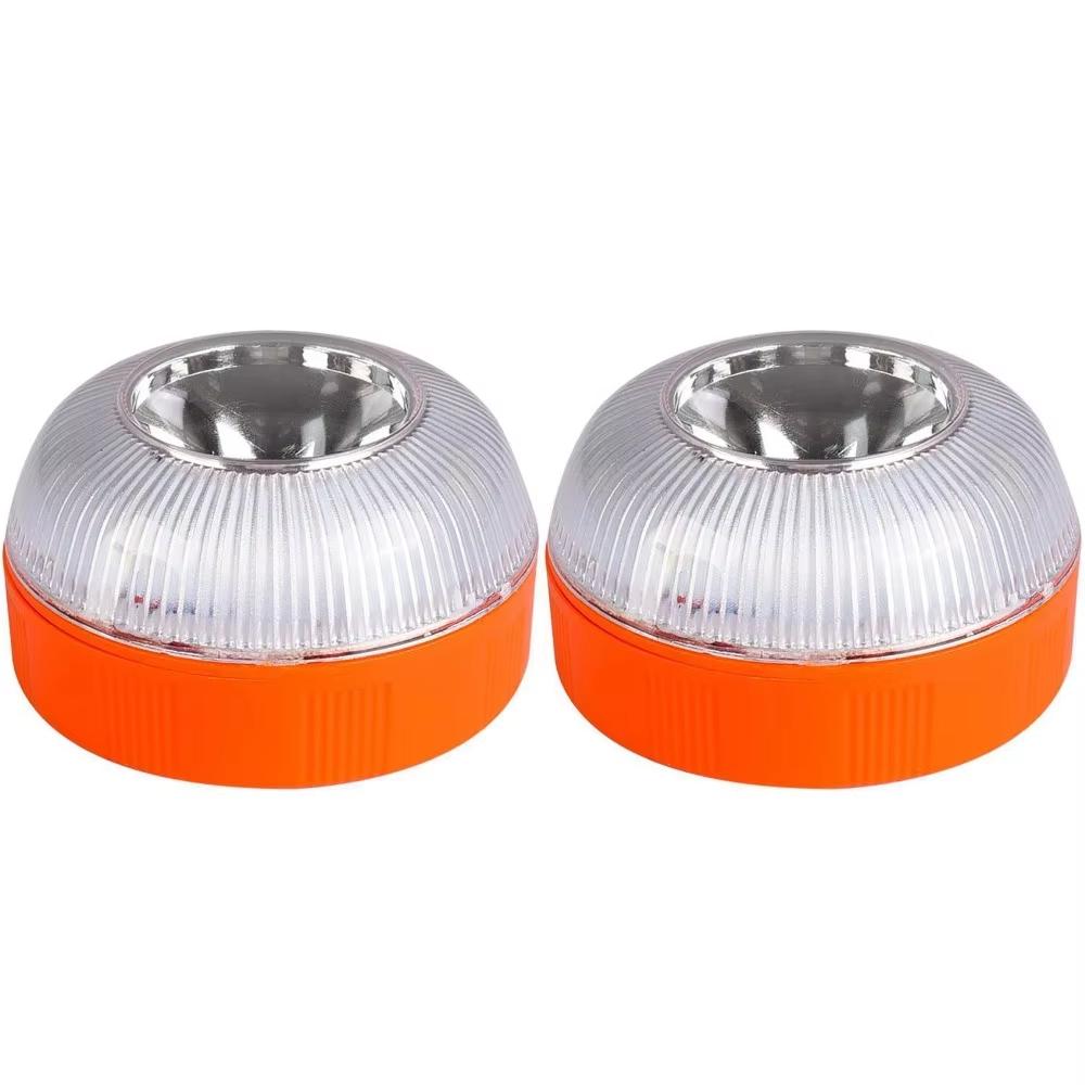 1/2 Conjuntos Luz de Emergência para Carro Luz de Emergência V16 Homologada Aprovada pela DGT Luz de Sinalização Recarregável por Indução Magnética