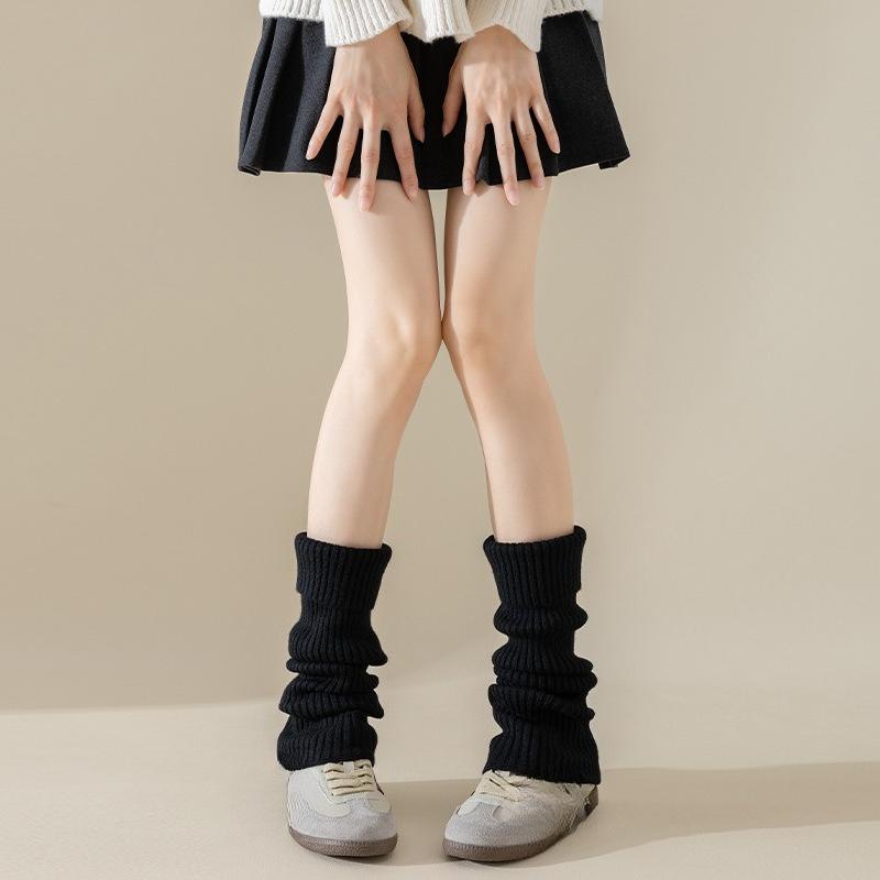 Women's Hosiery for Autumn and Winter, Paired with Small Leather Shoes, Leg Covers, Calf Socks, Knitted Leg Shaping Hosiery