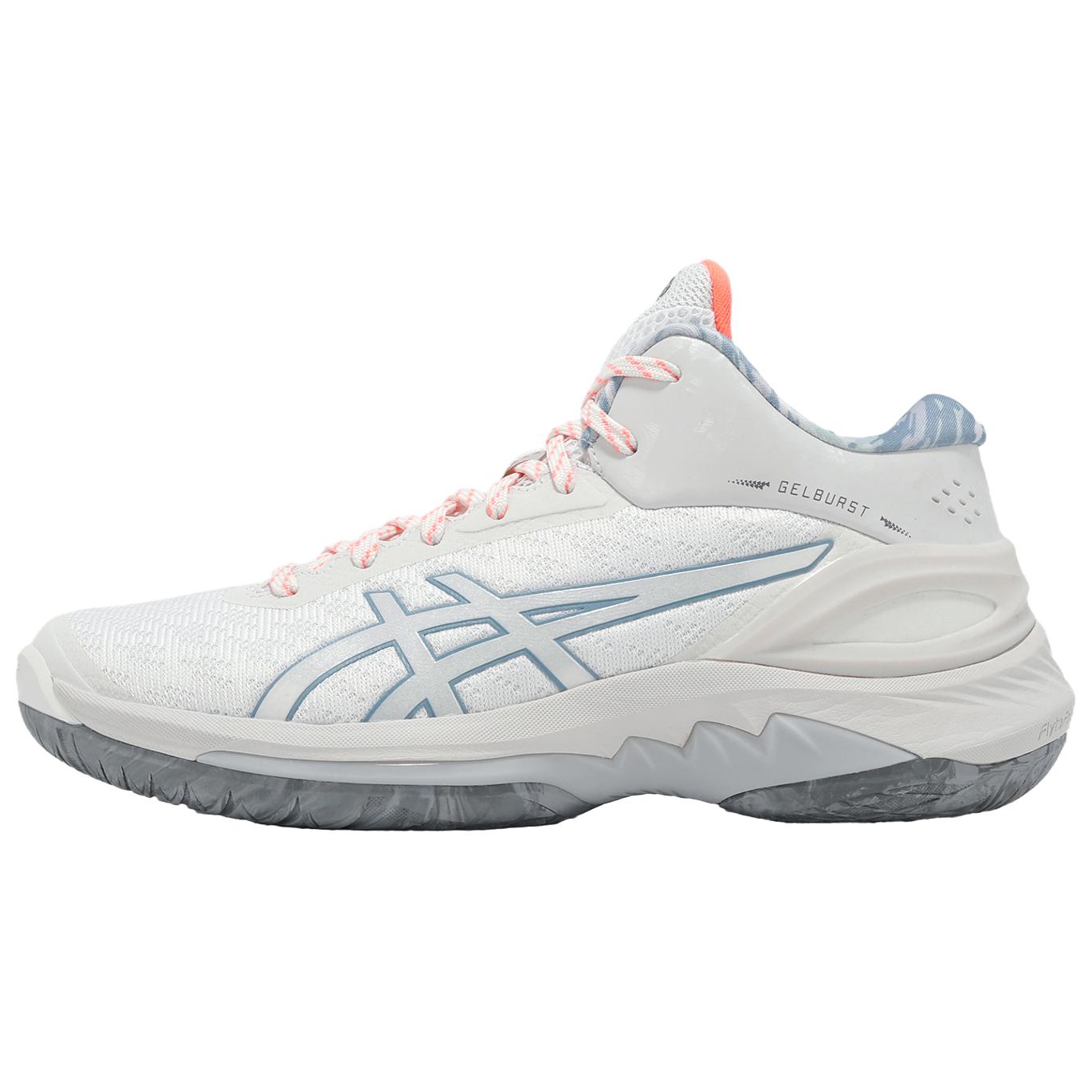 Asics Gelburst 28 Comfortable Fit Breathable Support Grip Basketball Shoes Unisex sneaker White Blue 1063A099-102 40.5