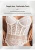 Sexy European & American Lace Underwire Diamond Crop Top - Slim Fit, See-through Vest for Women in White.