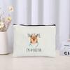 Trust Me I'm A Dogtor Pattern Cosmetic Case Funny Gift Idea for Dog Lover Makeup Bag Humor Dog Doctor Toiletry Pouch Wallet