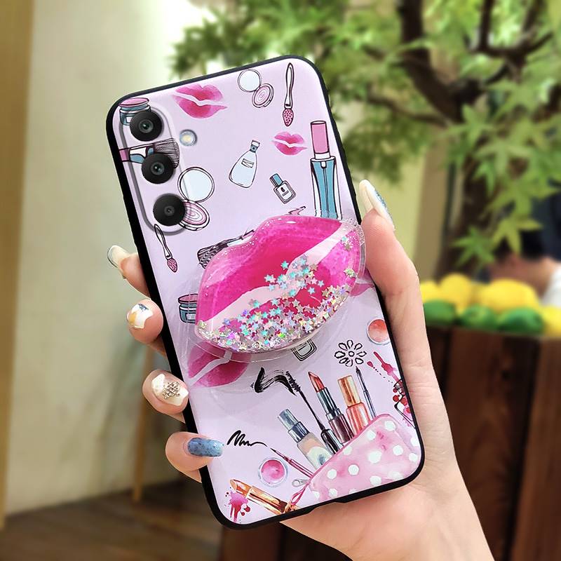 Rotatable stand Kickstand Phone Case For Samsung Galaxy M56 5G/SM-M566B Simplicity cute Durable Skin feel silicone TPU