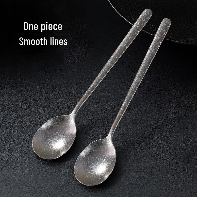 Pure Titanium Korean Style Long Handle Spoon