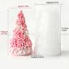Rose Christmas Tree Silicone Candle Molds Baking Mould for Epoxy Resin Making Candle Soap Chocolate Home Decoration