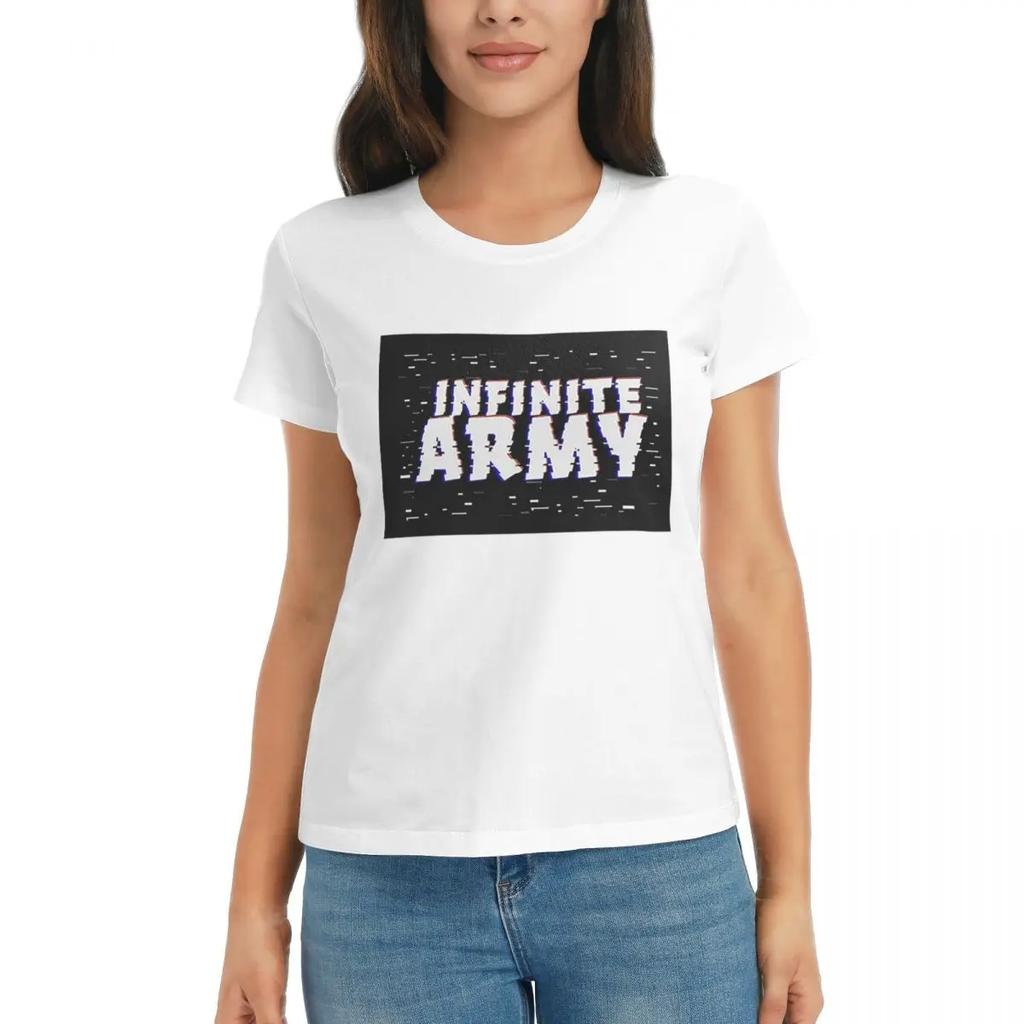 Women TShirt Caylus Gaming Infinite Army Summer Short Sleeve Tees Crew Neck Cotton T Shirts Clothes Tops Streetwear