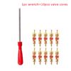 Tire Valve Core Removal Tools Wrench Plastic Handle Iron Plated Wrench Core