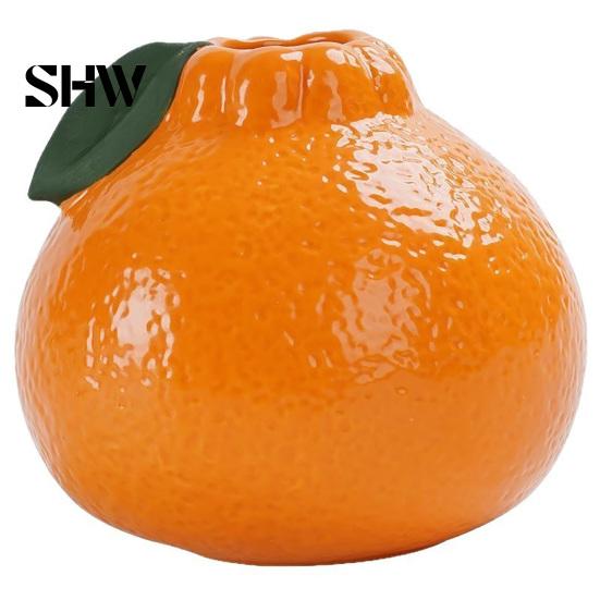 Einzigartiges Tischornament, Orangenförmige Vase, Dekorativer Hydrokultur Kreativer Blumenbehälter, Kleiner Hydrokultur Pothos Behälter Topf für Wohnzimmer