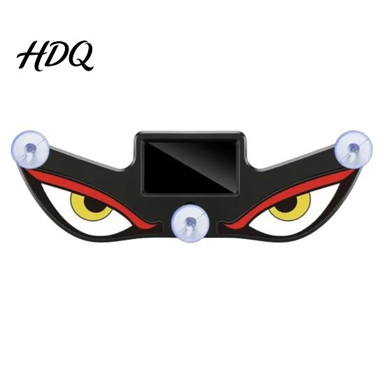 Solar Powered Car Light Devil Eyes LED Dynamic Windshield Ambient Lamp USB-C A