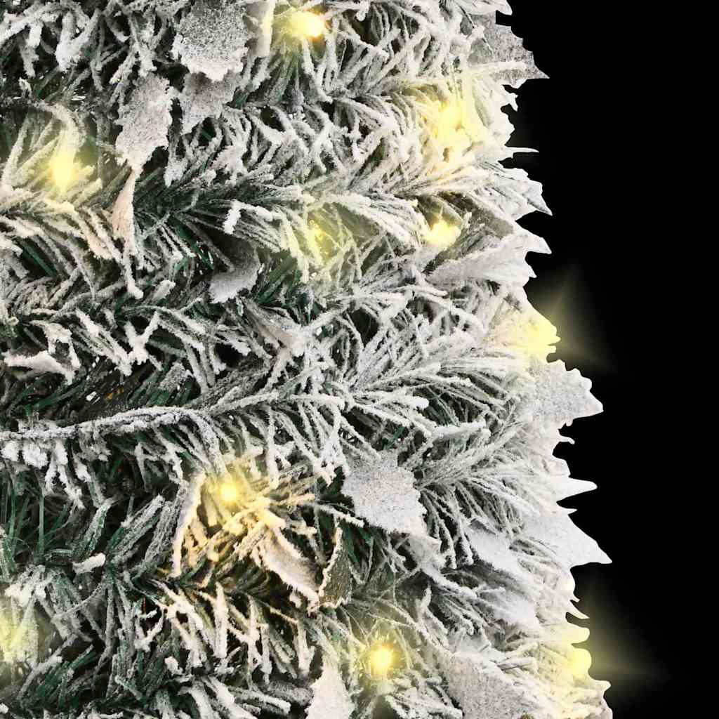 Vidaxl Sztuczna Choinka Typu Pop-Up, Ośnieżona, 200 Led, 210 Cm