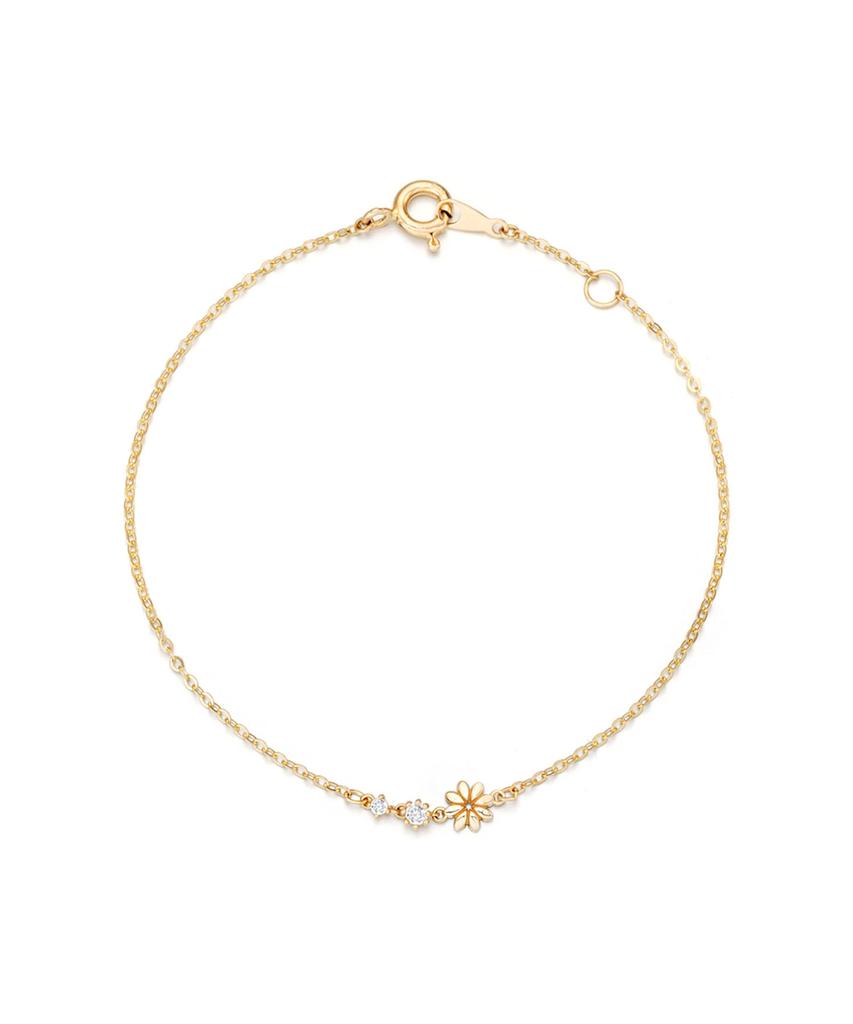 Lloyd Flat Daisy 10K Gold Bracelet Lwt25024T