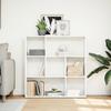 Room Divider Bookshelf White 102 x 29 x 103.5 cm Engineered Wood