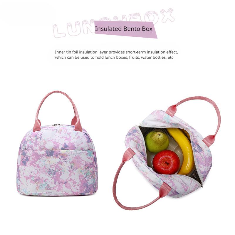 2023 Ny motetrykt skolesekk med stor kapasitet Graffiti studentryggsekk kvinner tredelt bokveske med Bento-pose Blyantveske