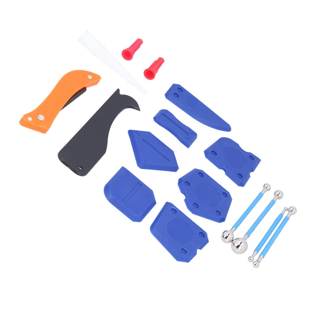 16Pcs Caulking Tool ABS Glue Grout Cleaning Scraper Remover Nozzle for Floor Tile