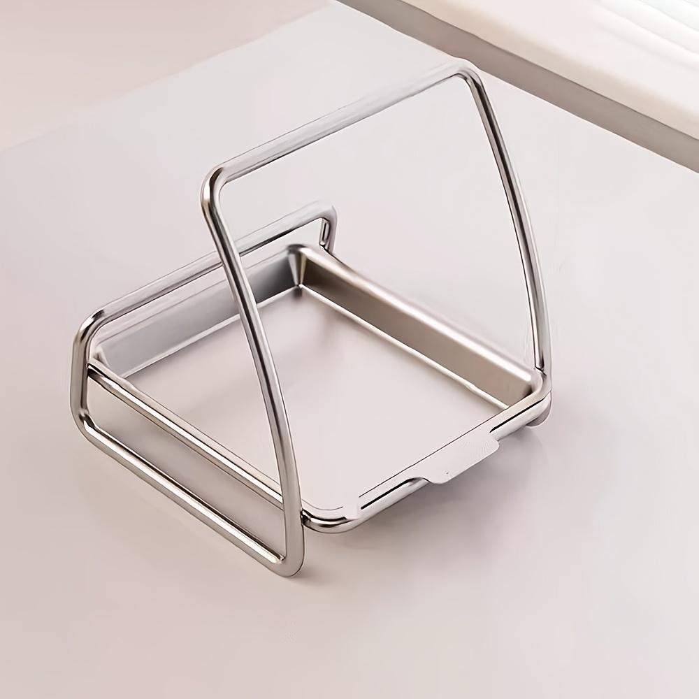 1PC High-grade Stainless Steel Spoon Holder, Lid Holder, Made of Stainless Steel, More Practical and Durable, Including Lid Holder