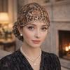 Full Coverage Headscarf Flower Embroidery Headband Cap Fashion Head Wrap Cap  Women Headwear