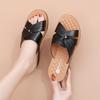 New Style Slippers, Women's Single Shoes, Soft-soled Wedge Heels, Middle-aged and Elderly Sandals