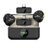 Wireless Lavalier Microphone Magnetic Noise Reduction With Charging Box Digital Display for iPhone Android Video Recording Vlog