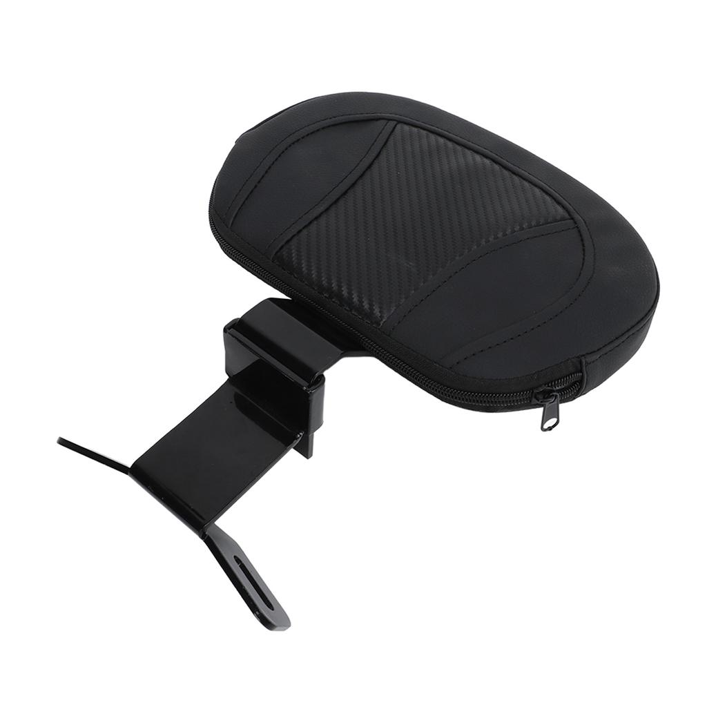 Motorrad Beifahrersitz Rückenlehne Bequem Starke Unterstützung Stabiles Gleichgewicht Abnehmbar Universal für Motorrad Schwarz