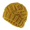 Women's Autumn Winter Wool Hat Diamond Plaid Soft Coarse Knitted Cap EMA