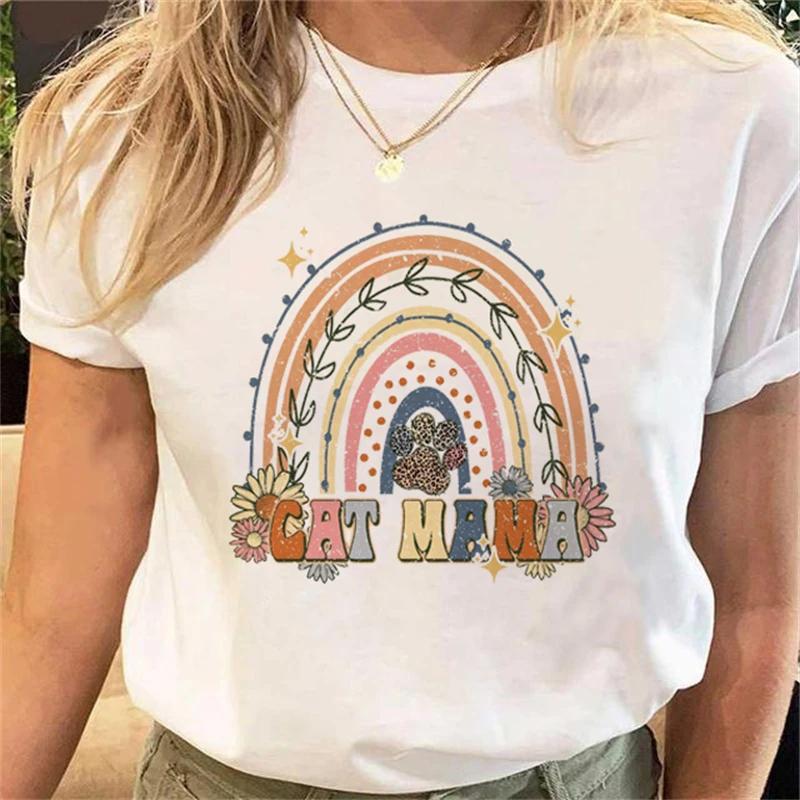 Simple And Funny Unisexs Plant Flower Tshirt Fashion Cartoon Happy Time Mom Cartoon Tshirt Pattern Top Letter Printed Tshirt